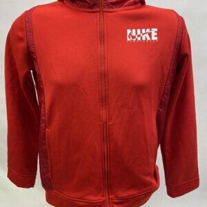 EUC Nike Youth Jacket Size Youth XS Full Zip Hooded Jacket Red